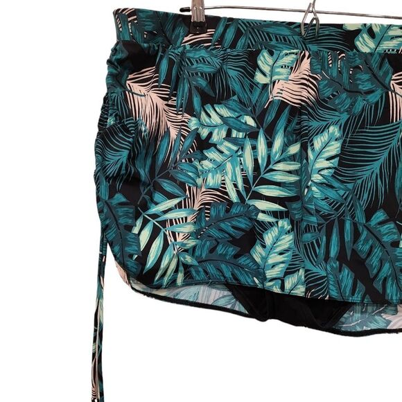 Cacique Swim Women's Desert Palms Drawstring Swim Skirted Bottom - Picture 7 of 16